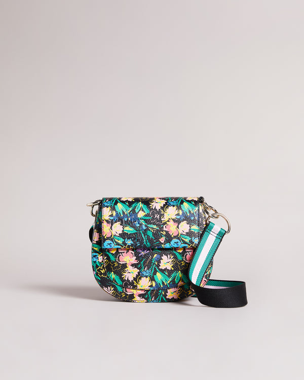 <P>Flirty Texture Branded Webbing Satchel Bag</P>